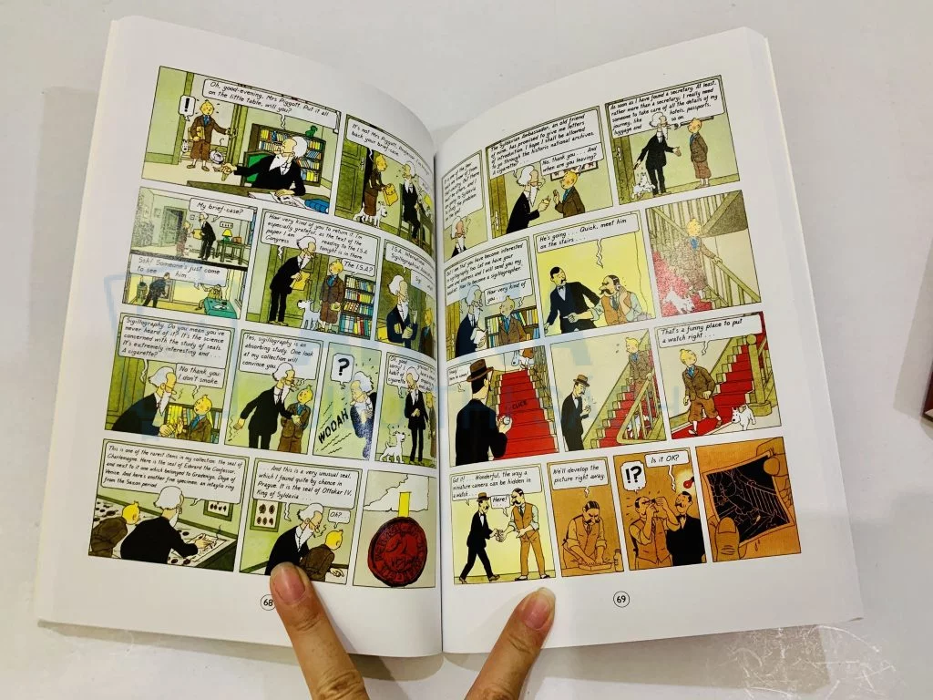 The Adventure Of Tintin nhập box set 8 cuốn 