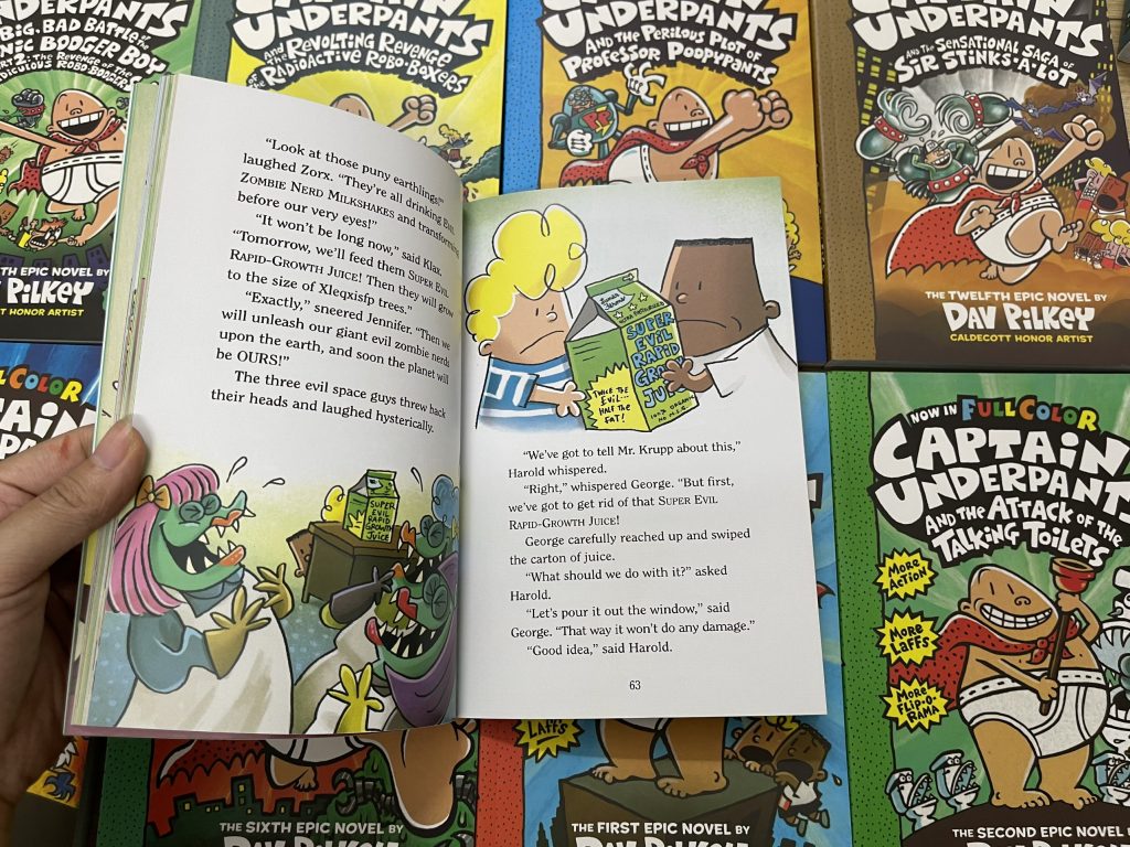 Captain underpants thuyền trưởng quần chíp 12 cuốn