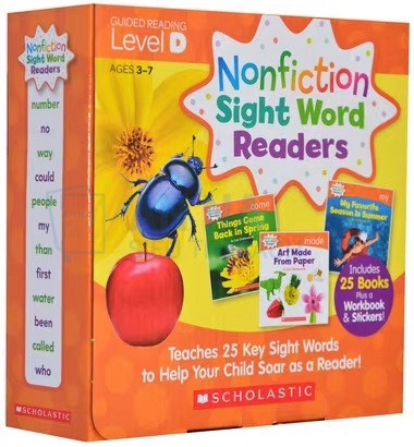 Nonfiction Sight Word Readers nhập 4 level kèm CD và Sticker