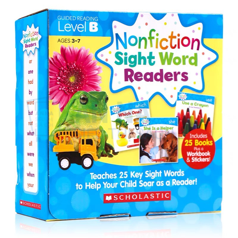 Nonfiction Sight Word Readers nhập 4 level kèm CD và Sticker