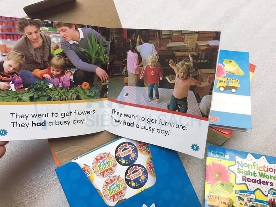 Nonfiction Sight Word Readers nhập 4 level kèm CD và Sticker