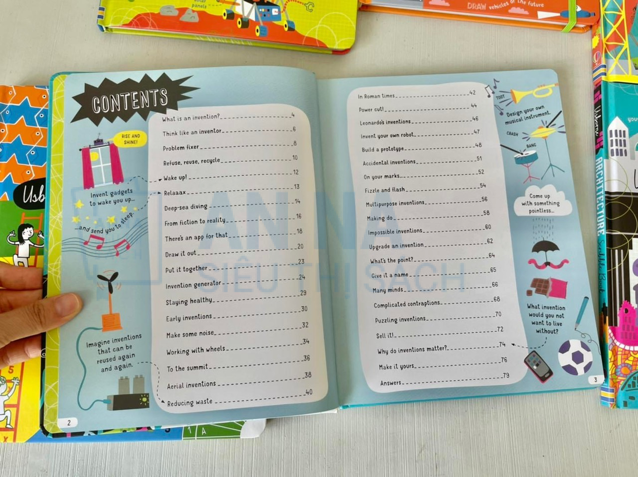 Usborne stem scribble book nhập 6 cuốn bìa cứng