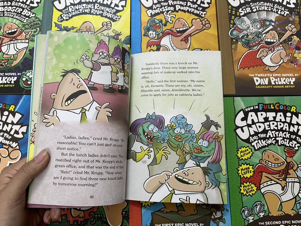 Captain underpants thuyền trưởng quần chíp 12 cuốn