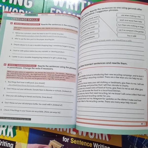 Sách tiếng anh Writing Framework nhập màu 18 quyển 3 level - Hình ảnh 10