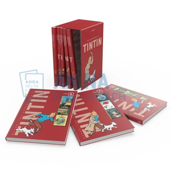 Truyện tranh The Adventure Of Tintin nhập màu box set 8 cuốn - Hình ảnh 2