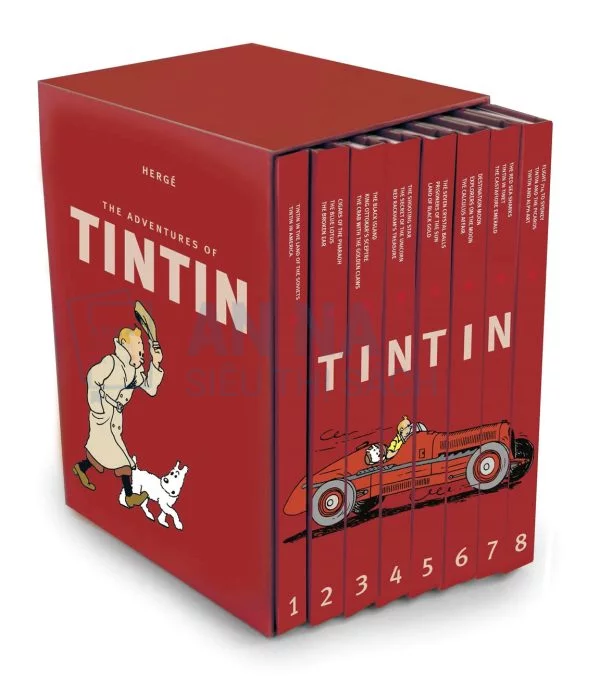 Truyện tranh The Adventure Of Tintin nhập màu box set 8 cuốn