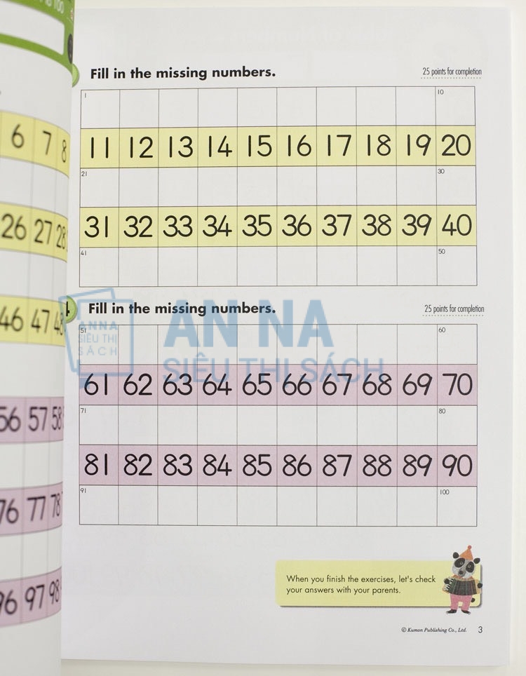 Kumon math workbook nhập 10 quyển