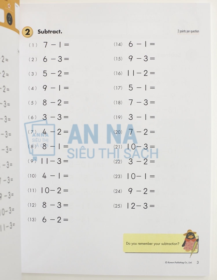 Kumon math workbook nhập 10 quyển