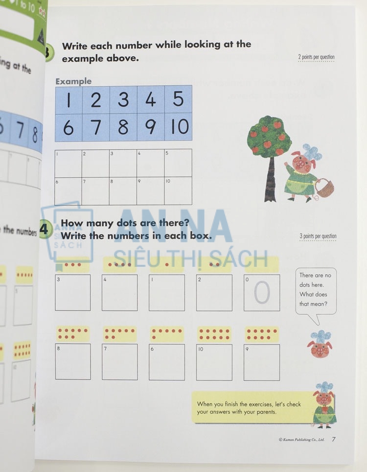 Kumon math workbook nhập 10 quyển